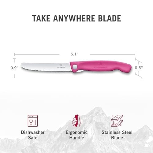 Victorinox S Classic Pembe Katlanır Soyma Bıçağı 11 cm
