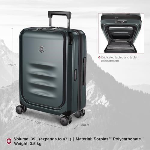 Victorinox Spectra 3.0 Exp. Global Carry-On Storm Tek beden Unisex Yetişkinler, Fırtına, CASUAL