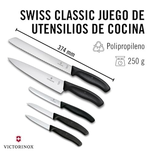 Victorinox, Vict.Swiss Classic Biçak Seti 5li, Kutulu, 6.7133.5gr, Siyah