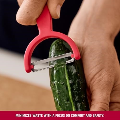 Victorinox YPSO Tırtıklı Kenar Çift Taraf Kırmızı Soyacak, 6.0963.1