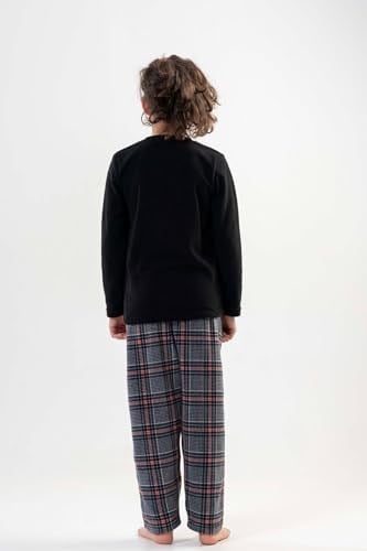 VIENETTA Erkek Çocuk Siyah Pijama Takımı 201051-0217