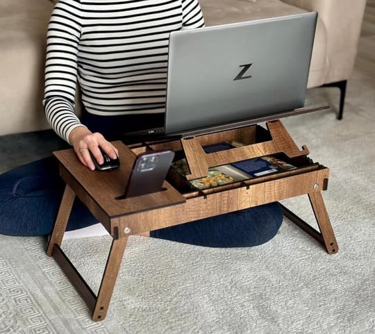 Vigo Wood - BT201 Katlanır Ayaklı Laptop Çalışma Sehpası