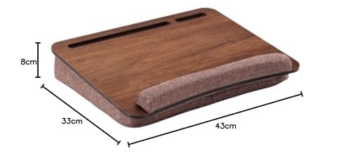 Vigo Wood-LS013 Minderli Laptop Sehpası (Ceviz)