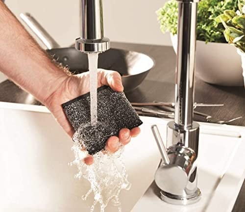 Vileda Glitzi Power Pad Inox, Ekstra kaliteli, Pas tutmaz, Zorlu lekeleri söker, 2li Paket