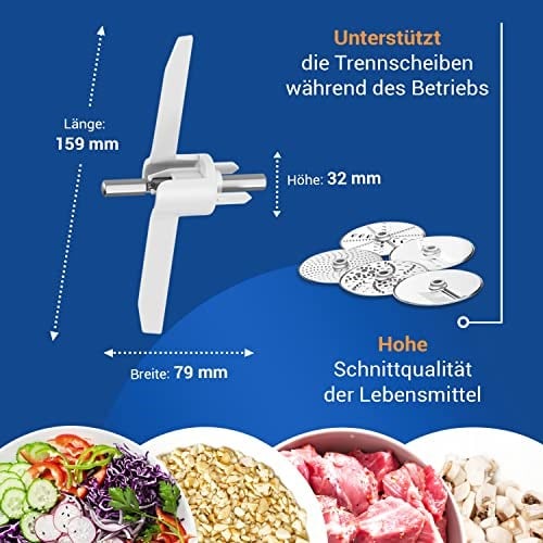 VIOKS Bosch MUM aksesuarı 10004361 için akan oyma kanadı yedeği, mutfak robotu için tahrik eden akışlı oyma aleti MUMX MUM4 MUM4428 MUM4427 MUZ4DS4 yedek parça, aksesuar ve diğer