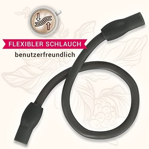 VIOKS Siеmens 12004554 için süt hortumu süt borusu yedeği Köpürtme başlığı için hortum 220 mm VeroAroma 500, 700, EQ.6 serisi 300, 500, 700 kahve makinesi için