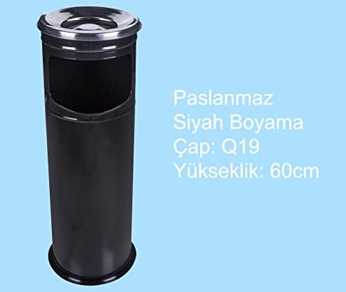 Vip Siyah Ayaklı Kolon Küllük Sigaralık No1