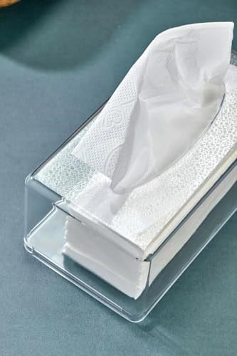 Vivart Üstü Desenli Clear Peçete Organizeri Z Peçetelik Şeffaf 22 x 12