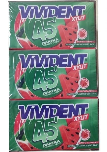 Vivident 45 Dakika Cüzdan Karpuz, 18 Adet