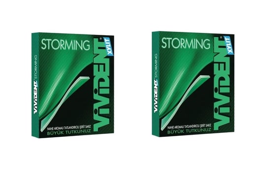 Vivident Storming Nane Aromalı Şekersiz-Tatlandırıcılı Şerit Sakız 33g (2 ADET)