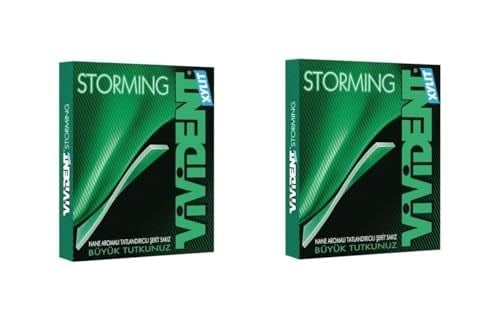 Vivident Storming Nane Aromalı Şekersiz-Tatlandırıcılı Şerit Sakız 33g (2 ADET)