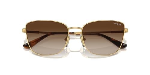 Vogue Eyewear VO4308S Güneş Gözlüğü, Altın/Kahverengi Gradyan, 56 mm, Altın, 56 mm