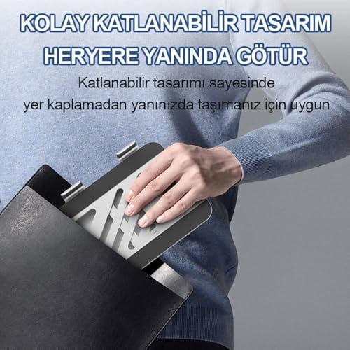 Voltix Tablet Standı 360° Dönebilen Tablet Tutucu Katlanabilir Alüminyum Tablet ve Telefon Standı - Seçenekler: Tablet Standı, Laptop Standı, Telefon/Tablet/Laptop Standı