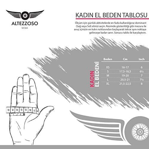 Voyage Fingerless Kadın Sürücü Eldiveni (Kırmızı)