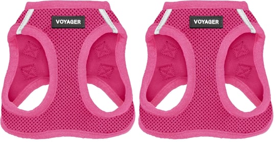 Voyager Step-in Air Dog Harness - Best Pet Supplies tarafından Küçük ve Orta Boy Köpekler için Tüm Hava Koşullarına Uygun Örgü Adım Yeleği - Koşum Takımı (Fuşya), XX-Small (2 paketi)