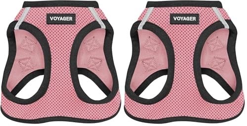 Voyager Step-in Air Köpek Tasması, Her Havada Kullanılabilen File, Yansıtıcı, Küçük, Orta Boy Köpekler, Kediler İçin Çekme Yapmayan Tasma, Kanca ve Halka Bağlantı Elemanı ile Güvenli, Toka, Çift