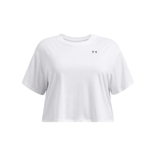 W Boxy Crop Kadın Siyah Günlük Stil T-Shirt 1386845-001