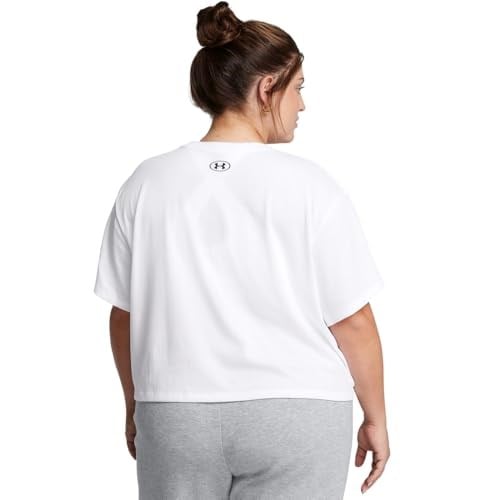 W Boxy Crop Kadın Siyah Günlük Stil T-Shirt 1386845-001