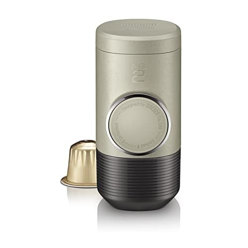 WACACO Minipresso NS2 Taşınabilir Espresso Makinesi, Minipresso NSnin Yeni Nesli, Elle Çalışan Kahve Makinesi, Nespresso Orijinal Kapsülleri ve Uyumluları ile Uyumlu (NS Kapsülleri)