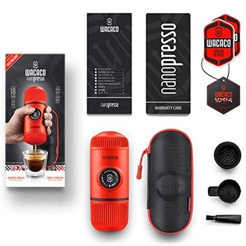 WACACO Nanopresso koruyucu kılıf dahil kırmızı