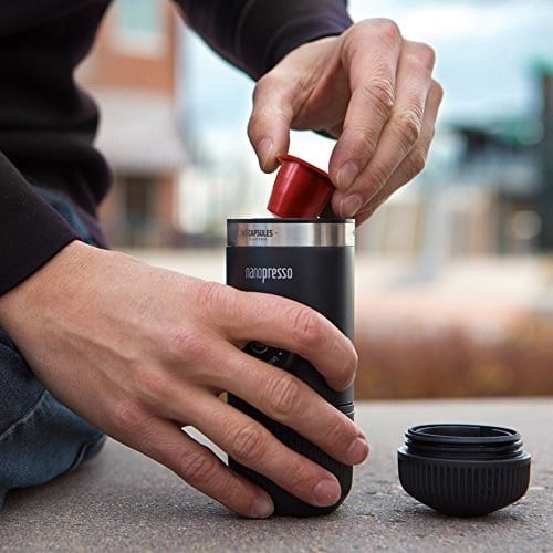 Wacaco Nanopresso NS adaptörü, Nanopresso taşınabilir espresso makinesi için aksesuar, NS kapsülleri ile uyumlu, seyahat, kamp veya ofis için mükemmel (mini pressoya uymaz)
