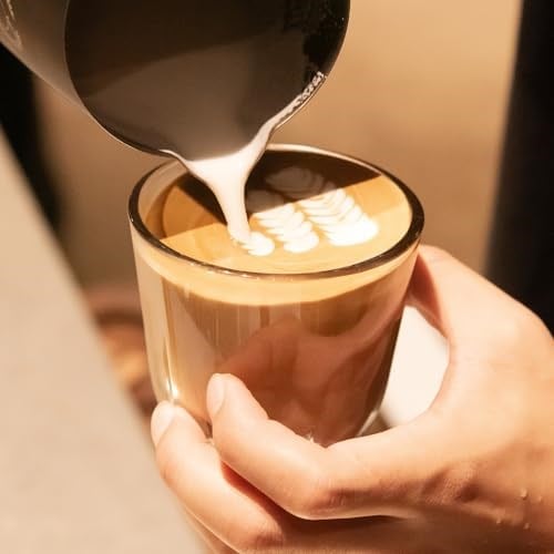 WACACO Stellar Espresso Bardak 2li Set, Kahve Fincanı 1 x 60 ml & 1 x 200 ml, Soda-Lime Cam, Sekiz Taraflı Tasarım, Espresso, Latte, Cappuccino, Mocha için Kahve Kupası