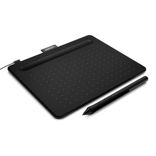 Wacom Intuos CTL4100 çizim tableti Mac, PC, Chromebook ve Android için, küçük, yazılım dahil, siyah