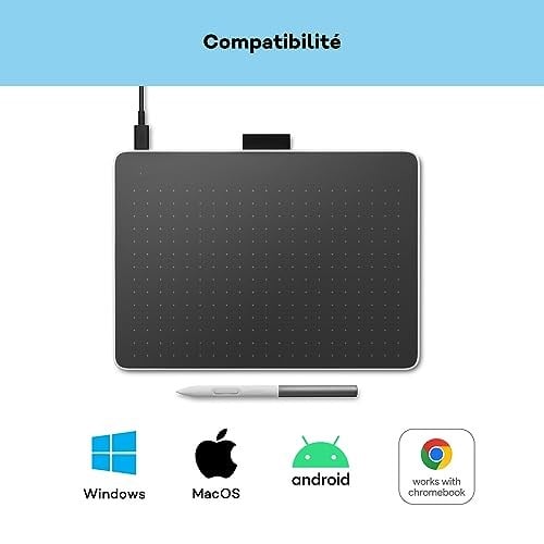 Wacom One M kalem tableti, pilsiz EMR kalem, Bluetooth bağlantısı, Windows, Mac, Chromebook ve Android için – yaratıcı yeni ba - Seçenekler: Ekran, Sadece tepsi, Wacom One M, Wacom One S, Wacom One 14
