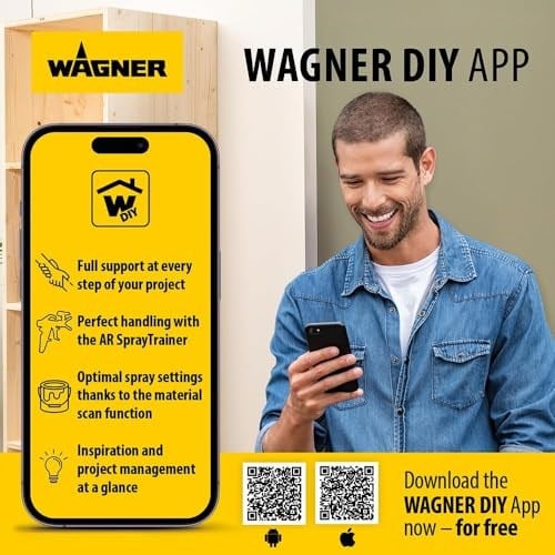 WAGNER Airless boya püskürtme sistemi Control 150M, duvar boyaları, cilalar, vernikler, ahşa & korozyon koruması için, iç ve dış mekanlarda, 0-900 ml/dak, 110 bar, hazne hacmi 5500 ml, hortum 7,5 m
