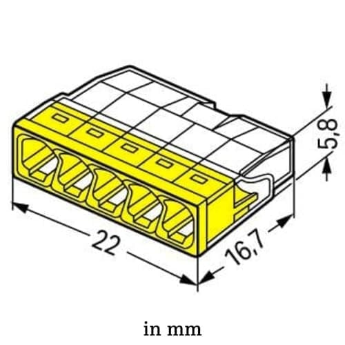 WAGO 100 Adet 5x2.5mm Buat Klemensi (NYA)
