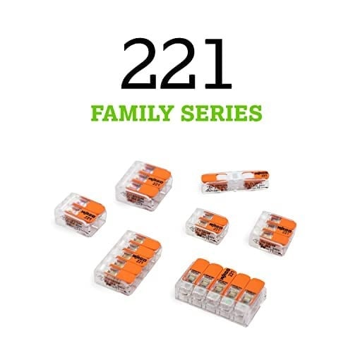 Wago 221 – 412 Steckerleitung 2 merdiven, kompakt fiş Pack of 100 221-412 100