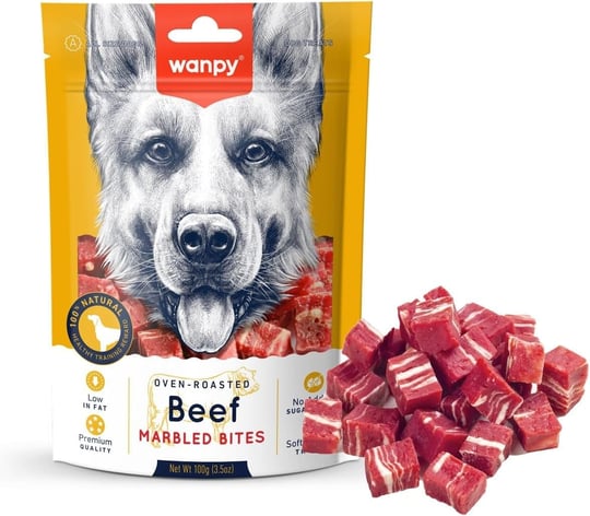 Wanpy Marbled Köpek Ödül Et Parçaları 100 Gr