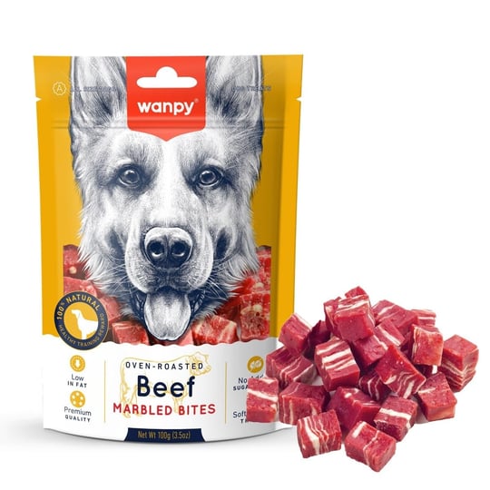 Wanpy Marbled Köpek Ödül Et Parçaları 100 Gr