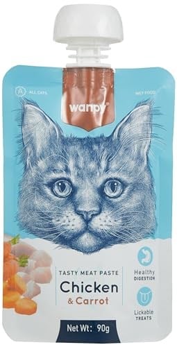 Wanpy Taze Tavuklu&Havuçlu Kedi Et Ezmesi 90 gr