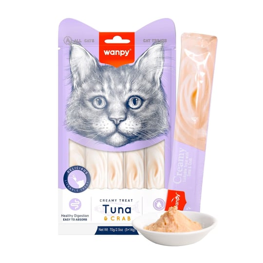 Wanpy Ton ve Yengeç Likit Kedi Ödülü 5x14gr