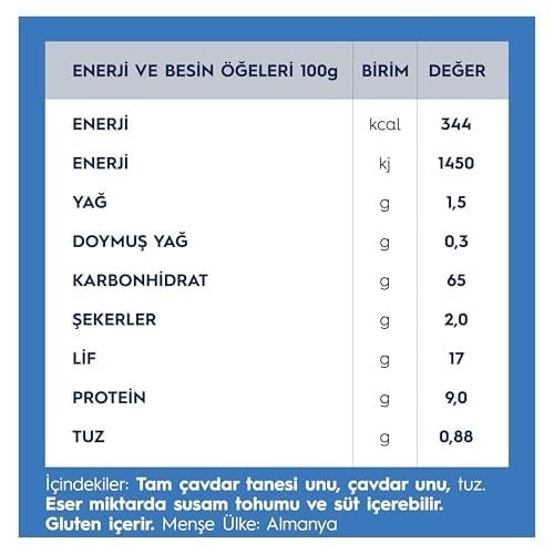 Wasa İnce Gevrek Ekmek (Crispbread Delikatess) 270 g.