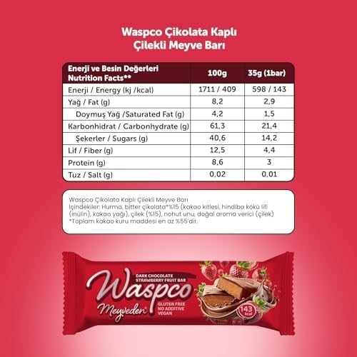Waspco Çilekli Meyve Bar