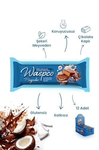Waspco Hindistan Cevizli Meyve Bar