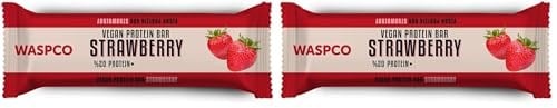 Waspco Vegan Çilekli Protein Bar 40g 2li paket