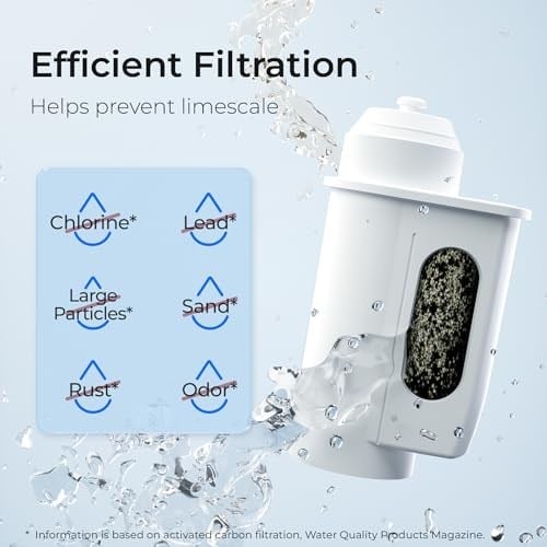 Waterdrop Siemens tam otomatik kahve makinesi EQ6, EQ9 S700, EQ500, TZ70003, Brita Intenza 575491, Bosch TCZ7003, TCZ7033, 467873 için yedek su filtresi BRITA INTENZA+ (4) için değildir