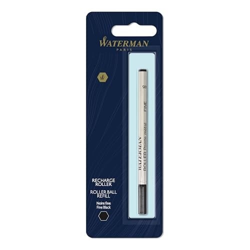 Waterman Roller Kalem Refill, Tekli Blister, Fine (F) Uç, Siyah - 1964019