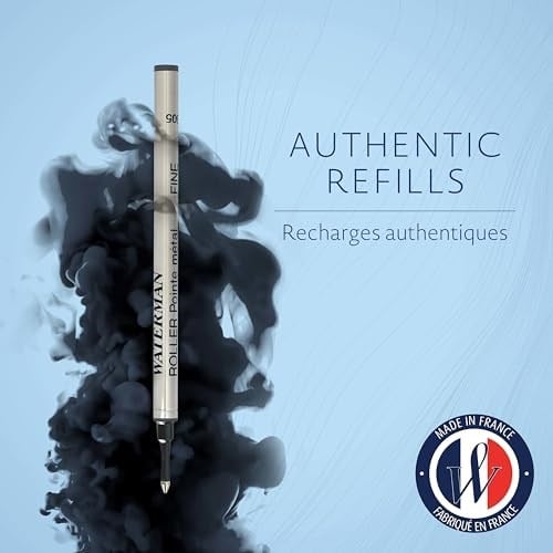 Waterman Roller Kalem Refill, Tekli Blister, Fine (F) Uç, Siyah - 1964019