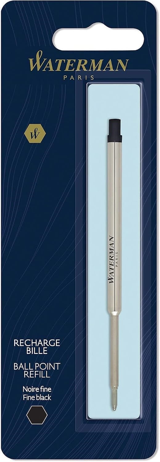 Waterman Tükenmez Kalem Refill, Tekli Blister, Fine (F) Uç, Siyah - 1964017 - Seçenekler: 1 StÃ¼ck, 1 Count (Pack of 1), 1 stück (1er Pack)