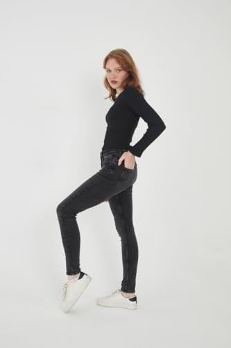 Wearflawless Kadın Bisiklet Yaka Uzun Kollu Fitilli Bluz