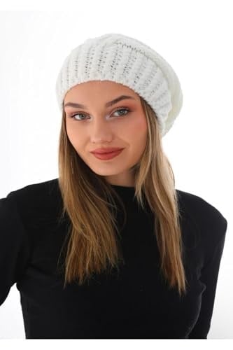 Wearflawless Kadın Kalın Örgü Ponponlu Bere-1