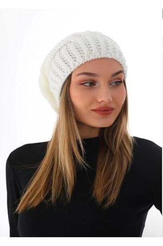 Wearflawless Kadın Kalın Örgü Ponponlu Bere-1