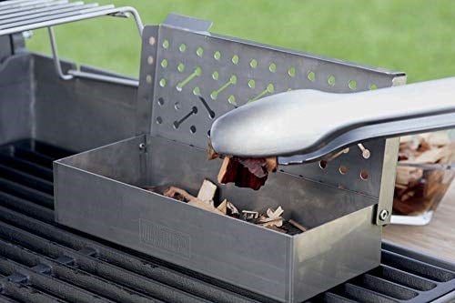 Weber 17624 tütsü cipsi Hickory 700 g, tütsüleme, aroma, mangal, kahverengi, 17,8 x 8,9 x 30,5 cm