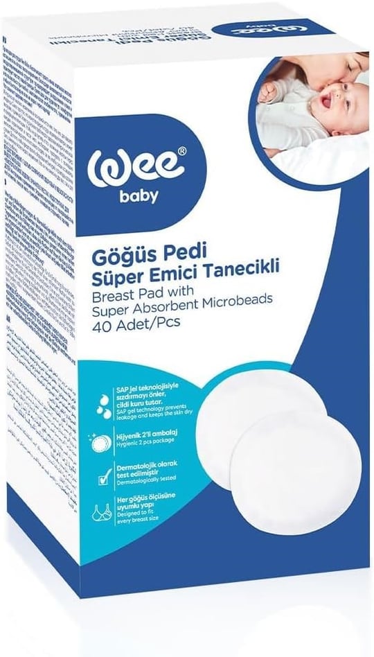 Wee Baby 40lı Klasik Yapışkanlı Göğüs Pedi