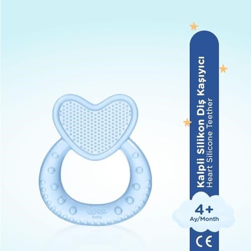 Wee Baby Kalpli Silikon Diş Kaşıyıcı - MAVİ