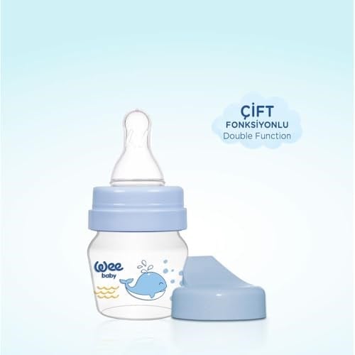 Wee Baby Mini PP Alıştırma Bardağı Seti 30 ml - MAVİ